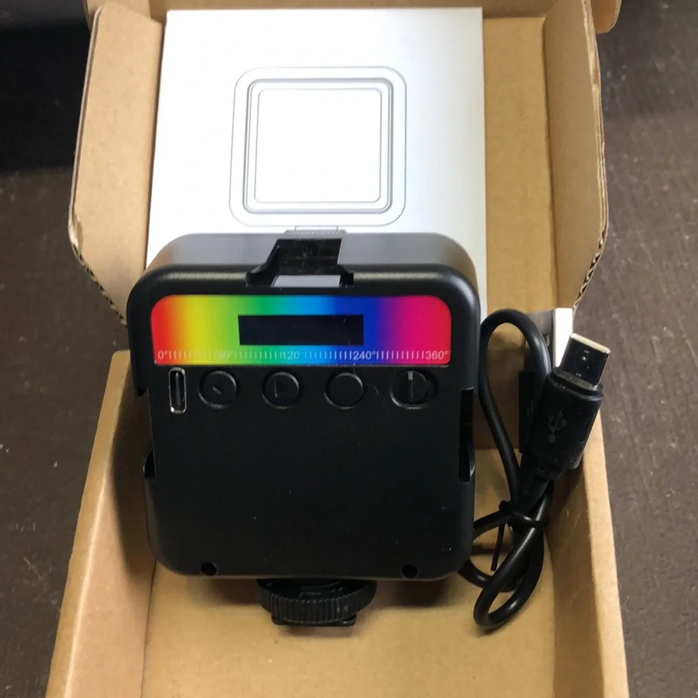 GoShoot VL49 RGB LED Video Light , For Vlog Photography 360 full Color New